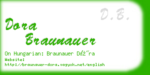 dora braunauer business card